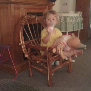 Child's cypress chair